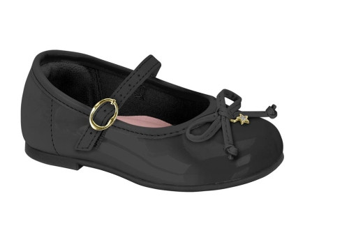 2106-1065 MOLEKINHA-G.13488-VERNIZ PREM-C.15745-NEGRO-T.17/25