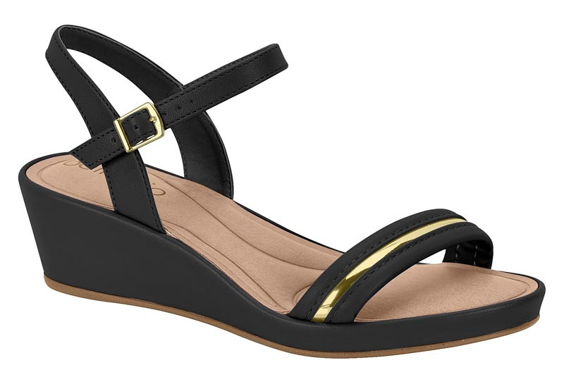 8457-311 BEIRA RIO (30)-G.25464-TP PELE STR-C.60380-NEGRO/DORAD-T.34/39