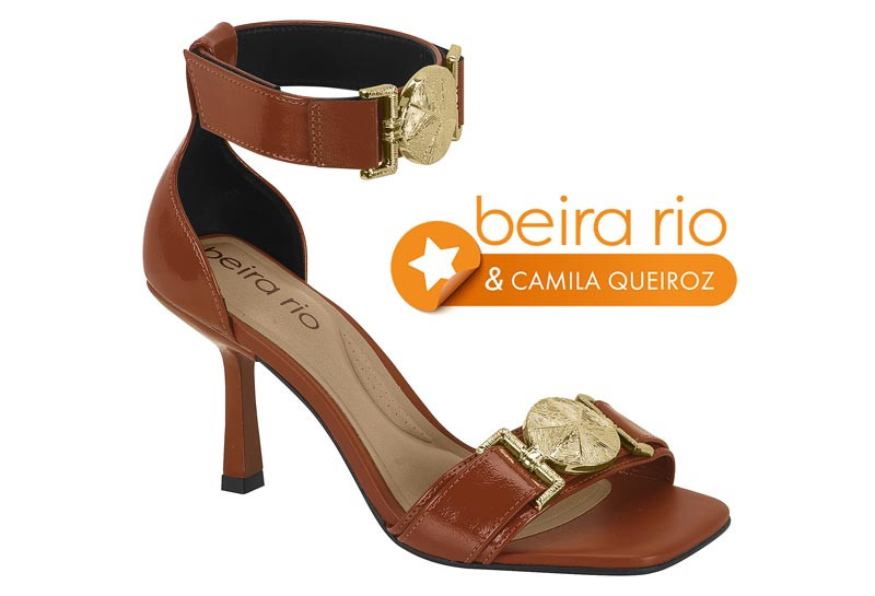 *8490-313 N.BEIRA RIO-G.13967-VERNIZ GLAM-C.104030-MARRON 138-T.33/40