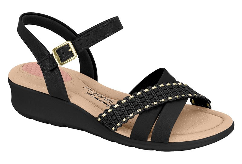 7190-102 MODARE-G.29650-TIRA PRONTA-C.60380-NEGRO/DORAD-T.35/40