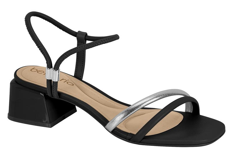 8423-228 BEIRA RIO-G.30717-T PTA PELE -C.17131-NEGRO/PLATA-T.34/40