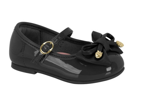 2106-1073 MOLEKINHA-G.13488-VERNIZ PREM-C.15745-NEGRO-T.17/25