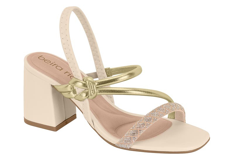 *8436-229 N.BEIRA RIO-G.29359-TP PELE STR-C.101482-CREMA 985/-T.33/40