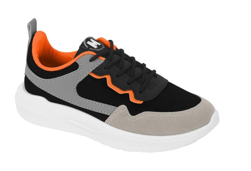 *2863-107 N.MOLEKINHO-G.28844-NYLON FLAT/-C.100041-NEGRO/GRIS-T.27/36