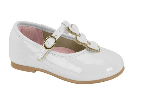 2106-1077 MOLEKINHA-G.15250-VERNIZ PREM-C.17165-BLANCO/DORA-T.17/25